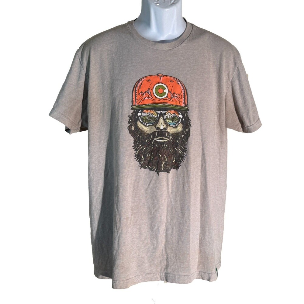 WILD‎ TRIBUTE CRUSTED BUTTE COLORADO Short Sleeve T-Shirt Gray Large